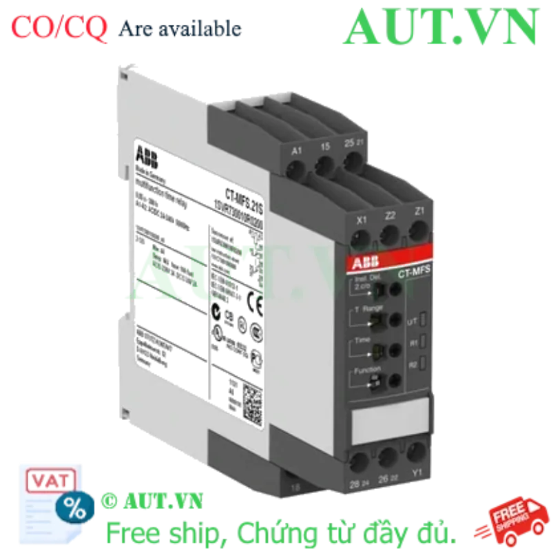 Ảnh của 1SVR730010R0200 – Rờ le thời gian ABB CT-MFS.21S 24-240VAC/DC