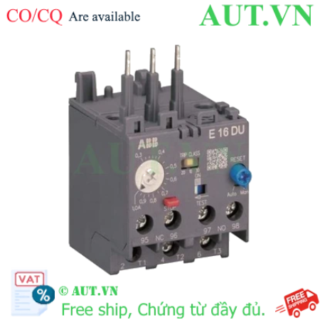 Ảnh của 1SAX111001R1102 – Rơ le nhiệt ABB E16DU-1.0