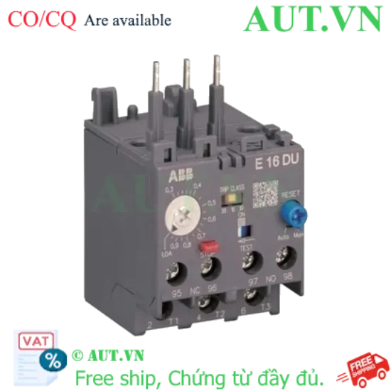 Ảnh của 1SAX111001R1102 – Rơ le nhiệt ABB E16DU-1.0