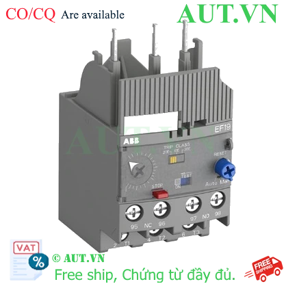 Ảnh của 1SAX121001R1104 – Rơ le nhiệt ABB EF19-6.3 (1.90-6.3A)