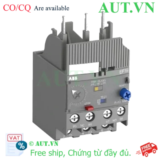 Ảnh của 1SAX121001R1104 – Rơ le nhiệt ABB EF19-6.3 (1.90-6.3A)