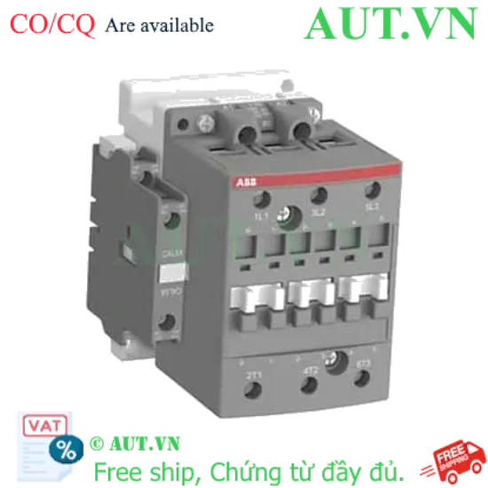 Ảnh của Công tắc tơ 3 cực điều khiển tụ bù AC 22...37kW có tiếp điểm phụ ABB 1SBL411074R8811 (AX80-30-11-88) 
