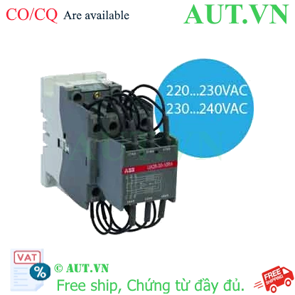 Ảnh của Công tắc tơ 3 cực điều khiển tụ bù AC 12.5...30kvar ABB 1SBL241024R8010 (UA26-30-10RA 220-230V 50Hz / 230-240V 60Hz) 
