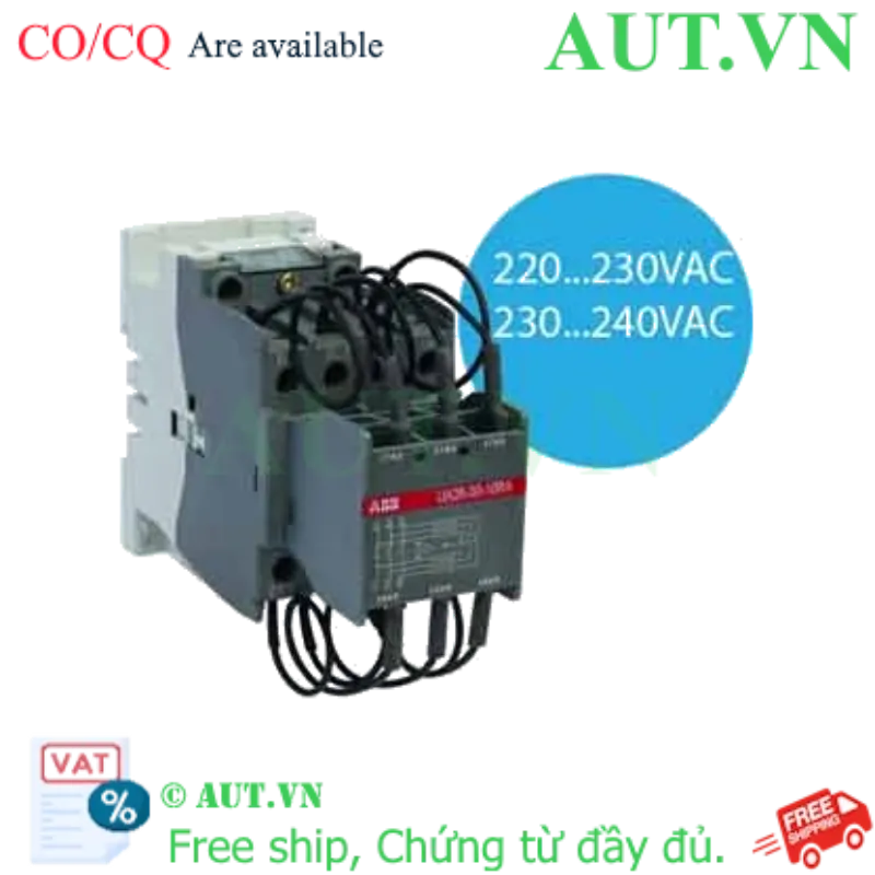 Ảnh của Công tắc tơ 3 cực điều khiển tụ bù AC 12.5...30kvar ABB 1SBL241024R8010 (UA26-30-10RA 220-230V 50Hz / 230-240V 60Hz) 