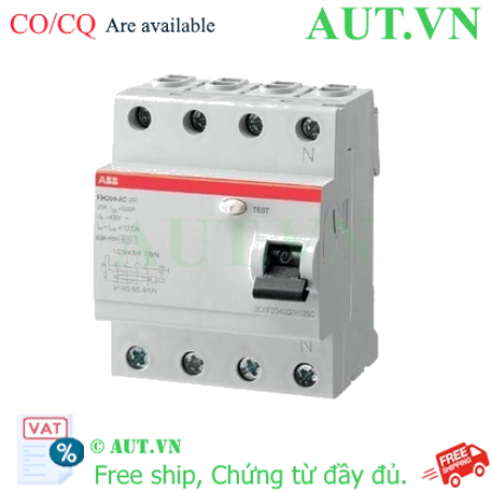Ảnh của 2CSF204005R2800 – CB chống rò ABB F204 AC-80/0.1 100mA 80A 4P
