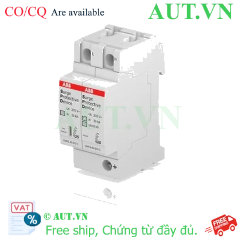 Ảnh của 2CTB803972R1100 – CB chống sét ABB OVR T2 1N 40-275 P QS 1P+N 40kA