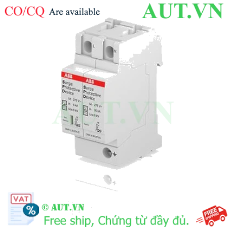 Ảnh của 2CTB803972R1200 – CB chống sét ABB OVRT2-T3 1N20-275 P QS 1P+N 20kA