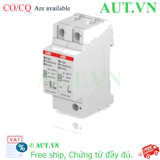 Ảnh của 2CTB803972R1200 – CB chống sét ABB OVRT2-T3 1N20-275 P QS 1P+N 20kA