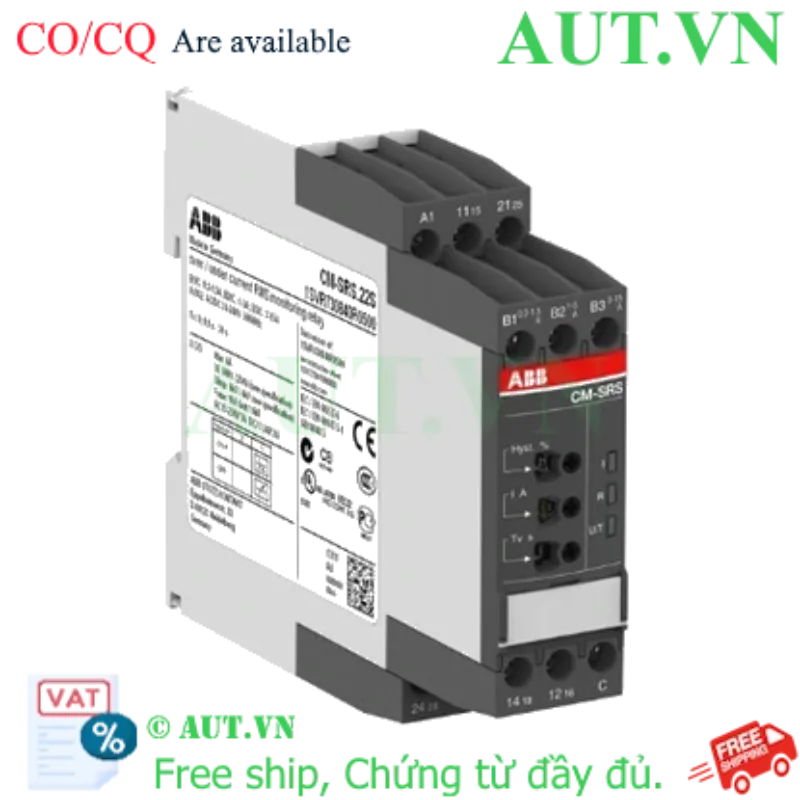 Ảnh của 1SVR730841R0400 – Rơ le bảo vệ dòng điện ABB CM-SRS.21S (0.003-1A) 110-130V