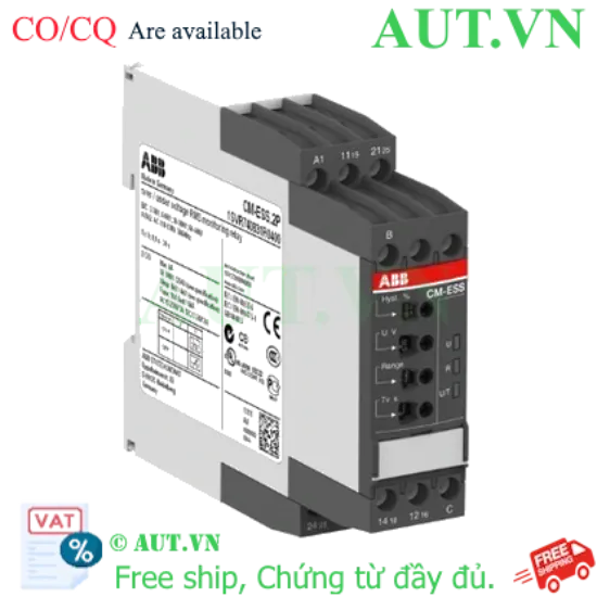 Ảnh của 1SVR730831R1400 – Rơ le bảo vệ điện áp ABB CM-ESS.2S (3-600V) 220-240V