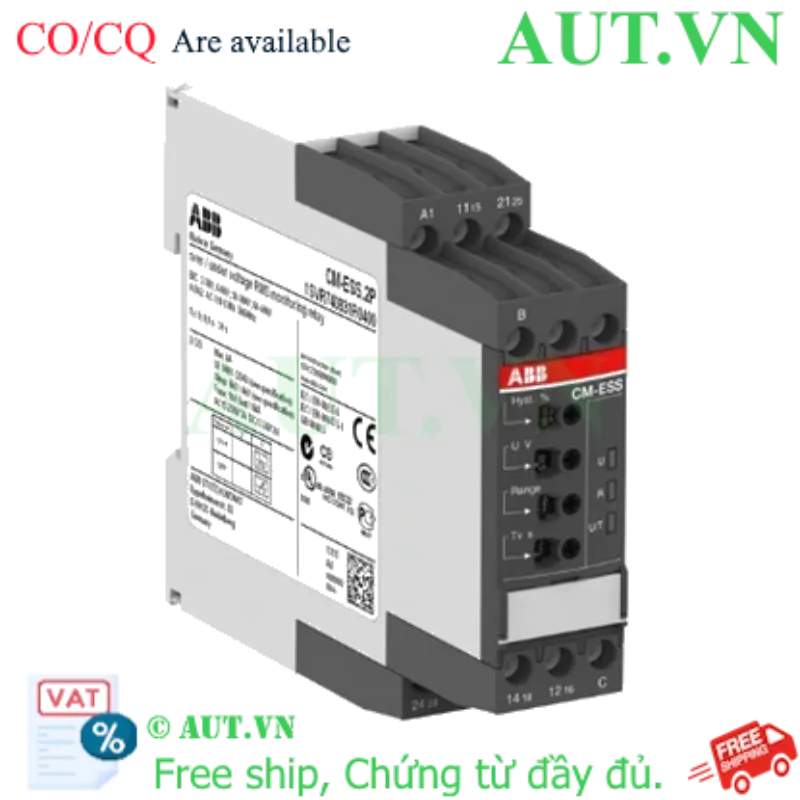 Ảnh của 1SVR730831R1400 – Rơ le bảo vệ điện áp ABB CM-ESS.2S (3-600V) 220-240V