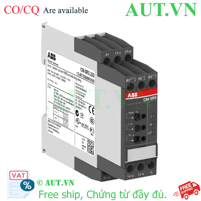 Ảnh của 1SVR730841R1400 – Rơ le bảo vệ dòng điện ABB CM-SRS.21S (0.003-1A) 220-240V