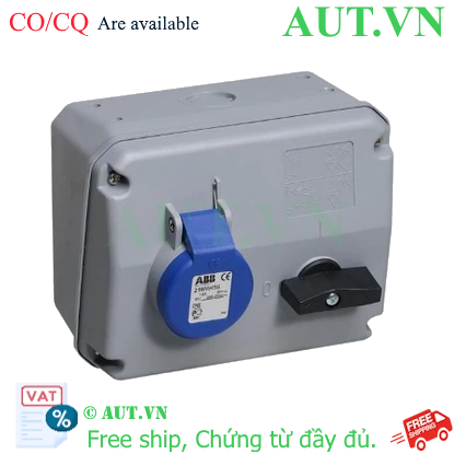 Ảnh của 2CMA167623R1000 – Ổ cắm + khóa liên động ngang ABB 216MHS6 16A 2P+E 220-250V IP44