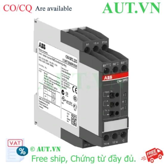 Ảnh của 1SVR730841R1500 – Rơ le bảo vệ dòng điện ABB CM-SRS.22S (0.3-15A) 220-240V