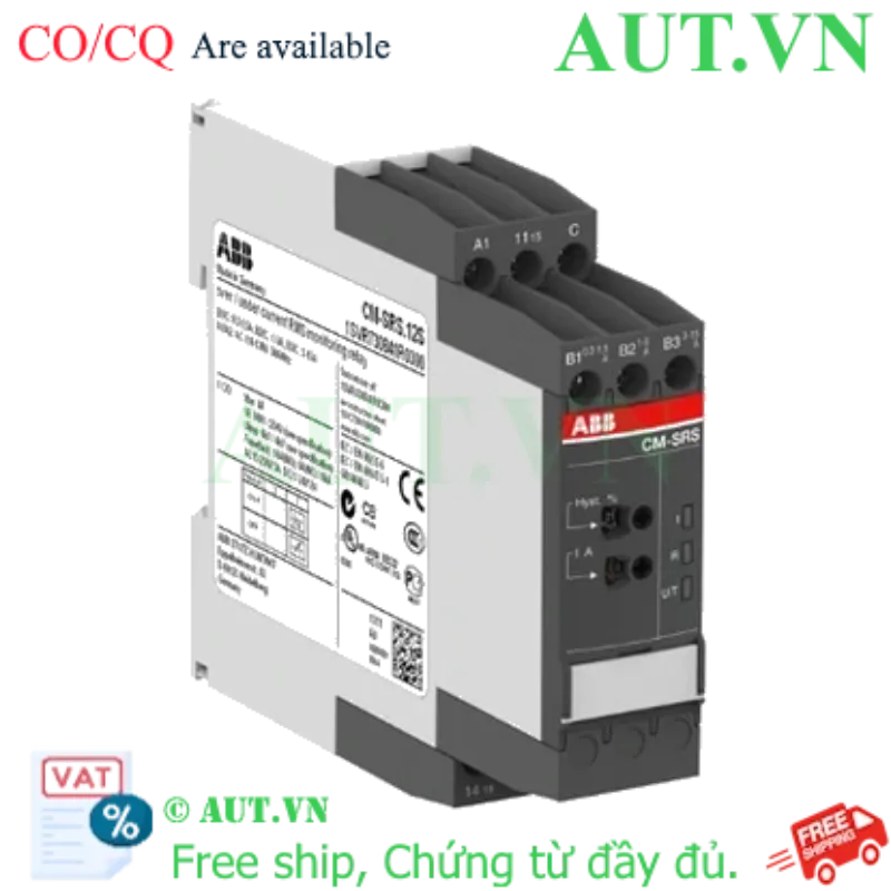 Ảnh của 1SVR730841R0300 – Rơ le bảo vệ dòng điện ABB CM-SRS.12S (0.3-15A) 110-130V