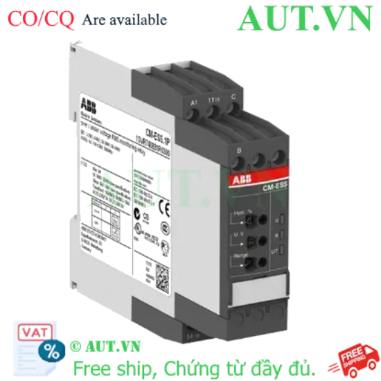 Ảnh của 1SVR730831R0300 – Rơ le bảo vệ điện áp ABB CM-ESS.1S (3-600V) 110-130V