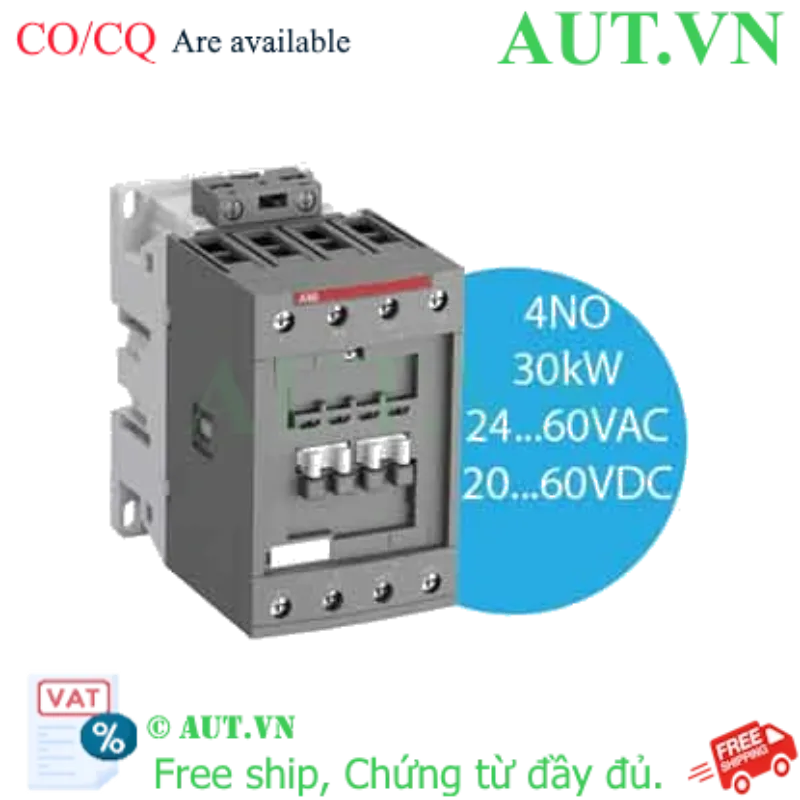 Ảnh của Khởi động từ 4 cực AC/DC 70...125A AC-1 ABB 1SBL367201R1100 (AF52-40-00-11) 