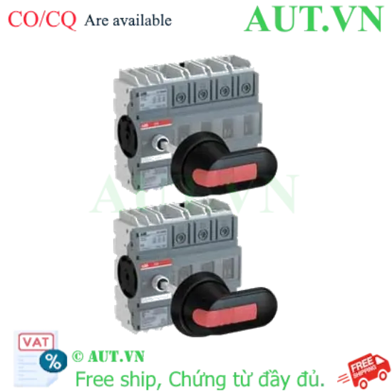 Ảnh của Cầu dao điện  IEC và UL đóng ngắt bằng tay ABB 1SCA135140R1001 (OT160G04P) 