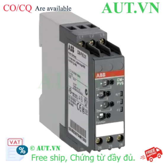 Ảnh của 1SVR730794R3300 – Rơ le bảo vệ pha và điện áp ABB CM-PVS.41S (300-500V)