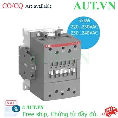 Ảnh của Công tắc tơ 3 cực AC 45...75kW ABB 1SFL981074R8011 (AX115-30-11-80) 