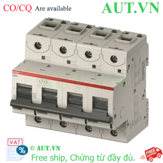 Ảnh của 2CCS884001R0204 – MCB ABB S804C-C20 25KA 20A 4P