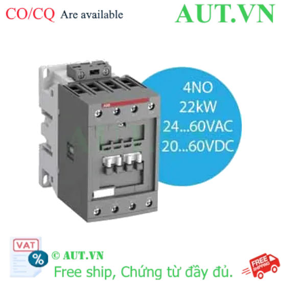 Ảnh của Khởi động từ 4 cực AC/DC 70...125A AC-1 ABB 1SBL347201R1100 (AF40-40-00-11) 