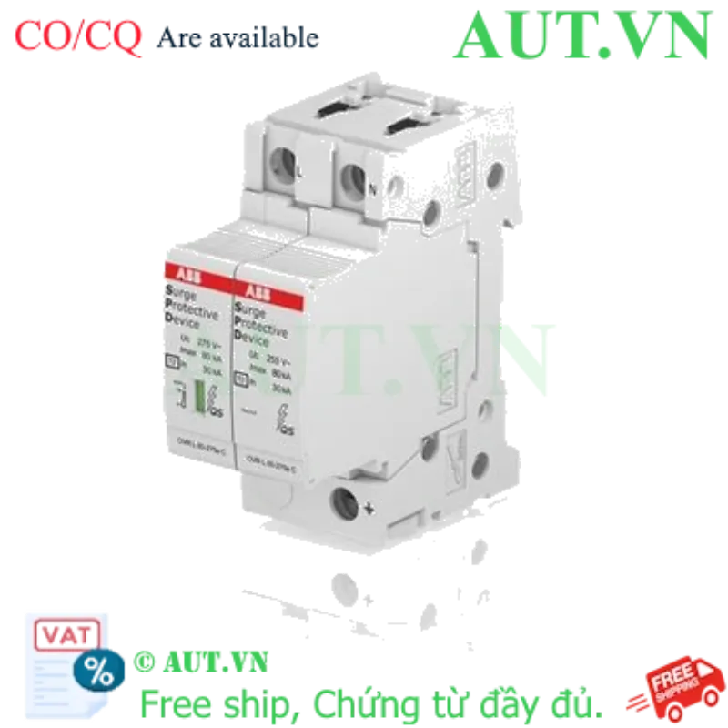 Ảnh của 2CTB815708R1400 – CB chống sét ABB OVR T2 1N 80-275s P QS 1P+N 80kA