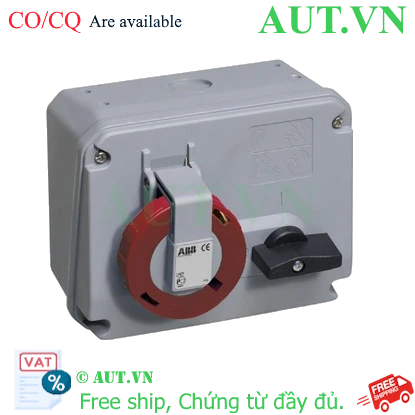 Ảnh của 2CMA167686R1000 – Ổ cắm + khóa liên động ngang ABB 432MHS6 32A 3P+E 380-415V IP67