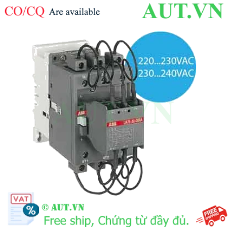 Ảnh của Công tắc tơ 3 cực điều khiển tụ bù AC 40...60kvar ABB 1SBL411024R8000 (UA75-30-00RA 220-230V 50Hz / 230-240V 60Hz) 