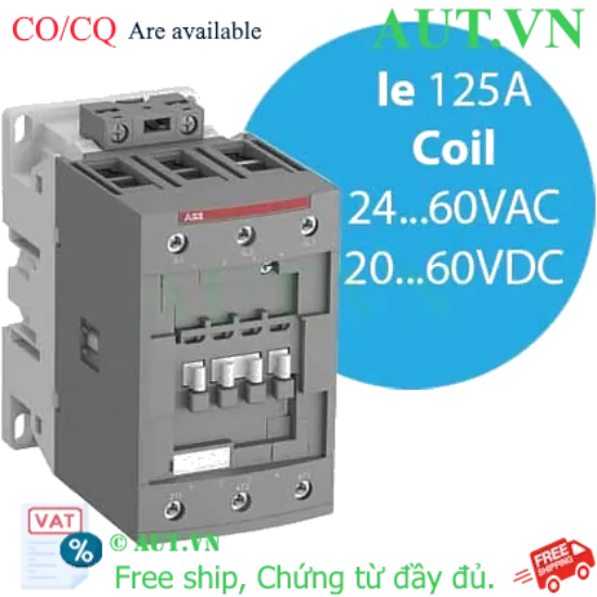 Ảnh của Khởi động từ 3 cực AC/DC 18.5...45kW ABB 1SBL397001R1100 (AF80-30-00-11) 