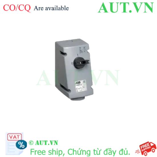 Ảnh của 2CMA167879R1000 – Ổ cắm + khóa liên động dọc ABB 332MVS6W 32A 3P+E 380-415V IP67
