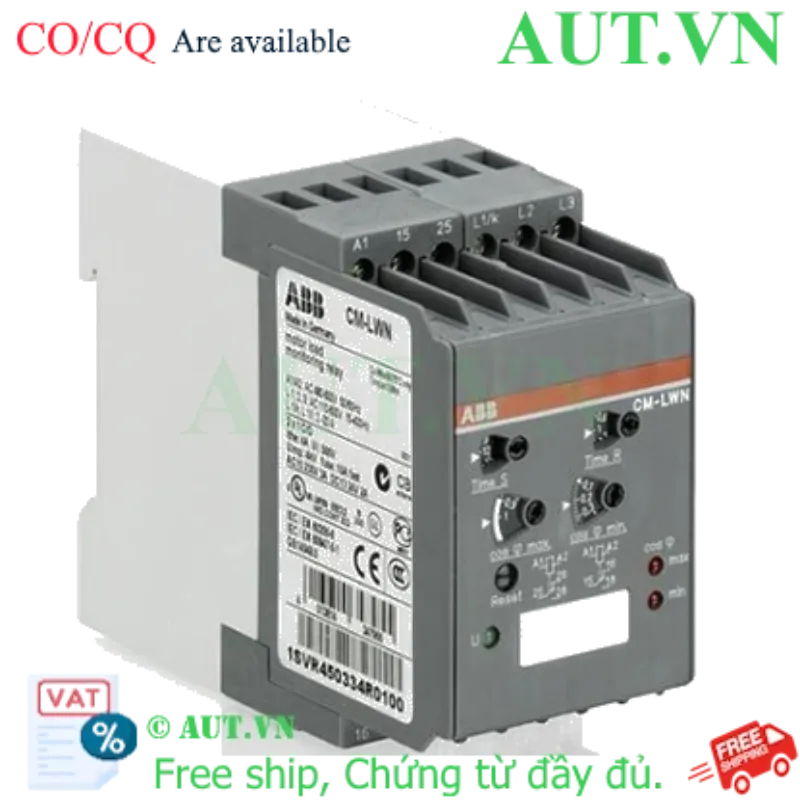 Ảnh của 1SVR450331R0000 – Rơ le bảo vệ quá dòng ABB CM-LWN (0.5-5A) 220-240V