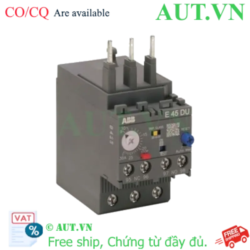 Ảnh của 1SAX211001R1101 – Rơ le nhiệt ABB E45DU-30