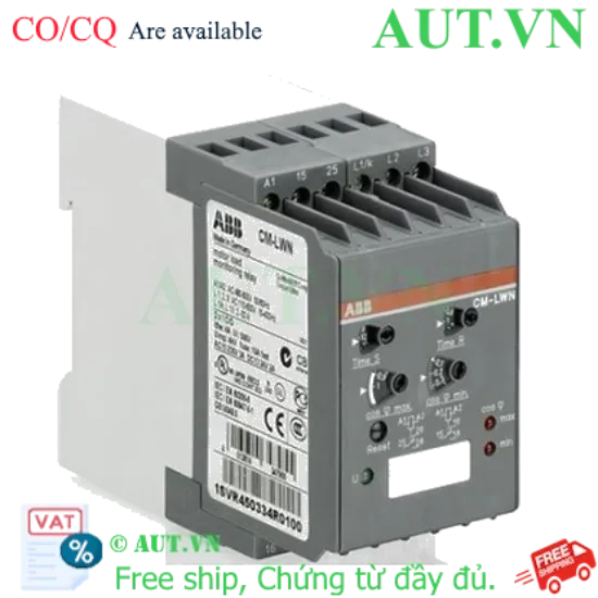 Ảnh của 1SVR450332R0100 – Rơ le bảo vệ quá dòng ABB CM-LWN (2-20A) 380- 440V