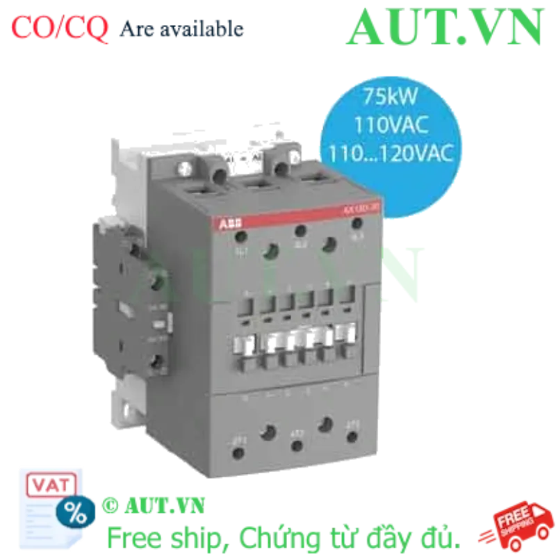 Ảnh của Công tắc tơ 3 cực AC 45...75kW ABB 1SFL991074R8411 (AX150-30-11-84) 