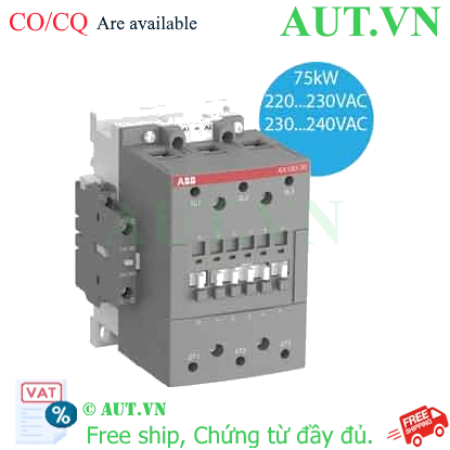 Ảnh của Công tắc tơ 3 cực AC 45...75kW ABB 1SFL991074R8011 (AX150-30-11-80) 