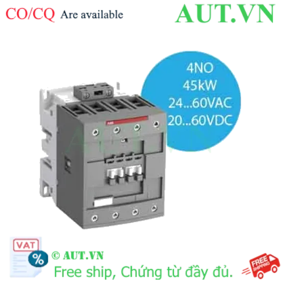 Ảnh của Khởi động từ 4 cực AC/DC 70...125A AC-1 ABB 1SBL397201R1100 (AF80-40-00-11) 