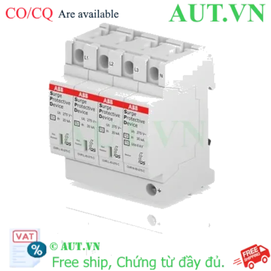 Ảnh của 2CTB803973R1100 – CB chống sét ABB OVR T2 3N 40-275 P QS 3P+N 40kA