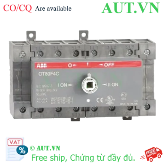 Ảnh của 1SCA105418R1001 – Bộ chuyển nguồn ATS ABB OT80F4C 80A 4P