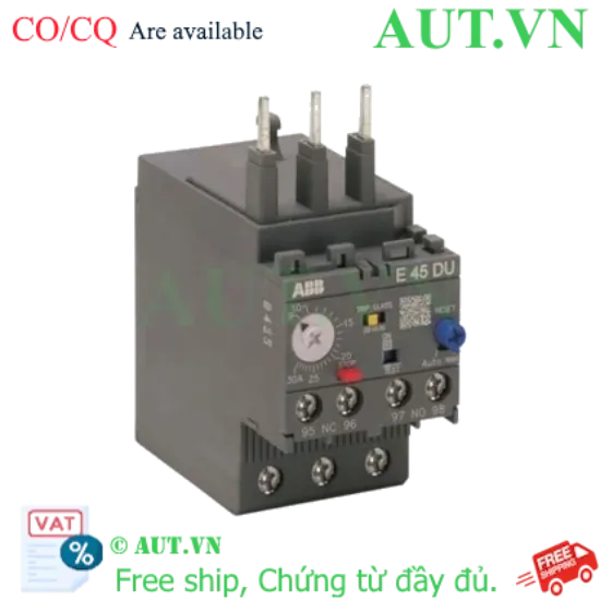Ảnh của 1SAX211001R1102 – Rơ le nhiệt ABB E45DU-45