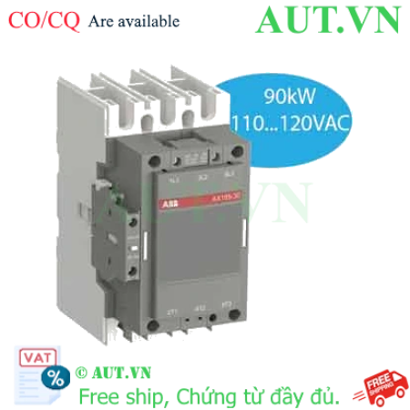 Ảnh của Khởi động từ 3 cực 90...110kW AC ABB 1SFL491074R8411 (AX185-30-11-84) 