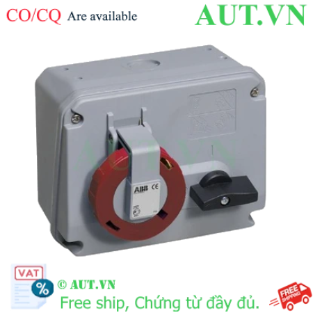 Ảnh của 2CMA167721R1000 – Ổ cắm + khóa liên động ngang ABB 363MHS6 63A 3P+E 380-415V IP44