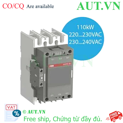 Ảnh của Khởi động từ 3 cực 90...110kW AC ABB 1SFL501074R8011 (AX205-30-11-80) 
