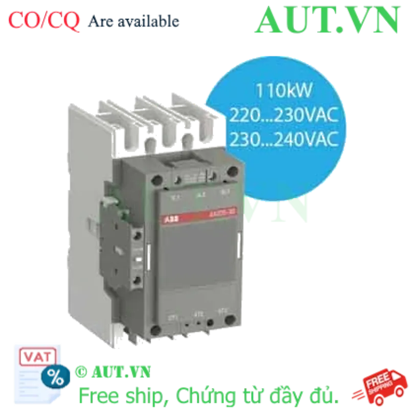 Ảnh của Khởi động từ 3 cực 90...110kW AC ABB 1SFL501074R8011 (AX205-30-11-80) 