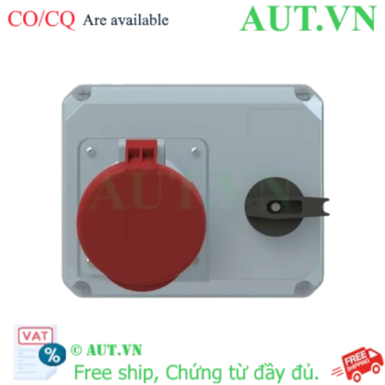 Ảnh của 2CMA167727R1000 – Ổ cắm + khóa liên động ngang ABB 463MHS6 63A 3P+N+E 346-415V IP44