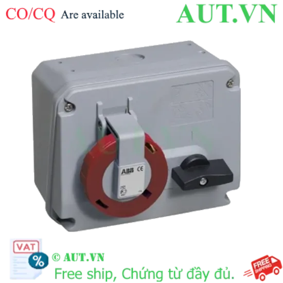 Ảnh của 2CMA167899R1000 – Ổ cắm + khóa liên động ngang ABB 363MHS6W 63A 3P+E 380-415V IP67