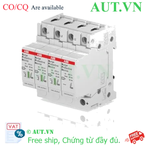 Ảnh của 2CTB815708R2000 – CB chống sét ABB OVR T2 3N 80-275s P QS 3P+N 80kA