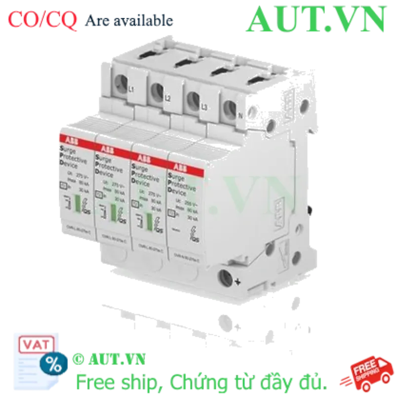 Ảnh của 2CTB815708R2000 – CB chống sét ABB OVR T2 3N 80-275s P QS 3P+N 80kA