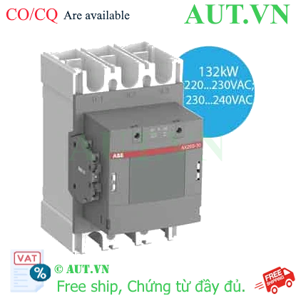 Ảnh của Khởi động từ 3 cực 132...200kW AC ABB 1SFL547074R8011 (AX260-30-11-80) 