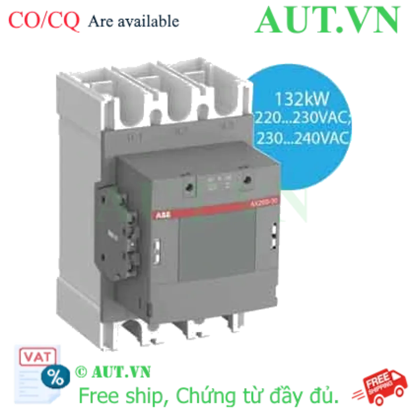 Ảnh của Khởi động từ 3 cực 132...200kW AC ABB 1SFL547074R8011 (AX260-30-11-80) 